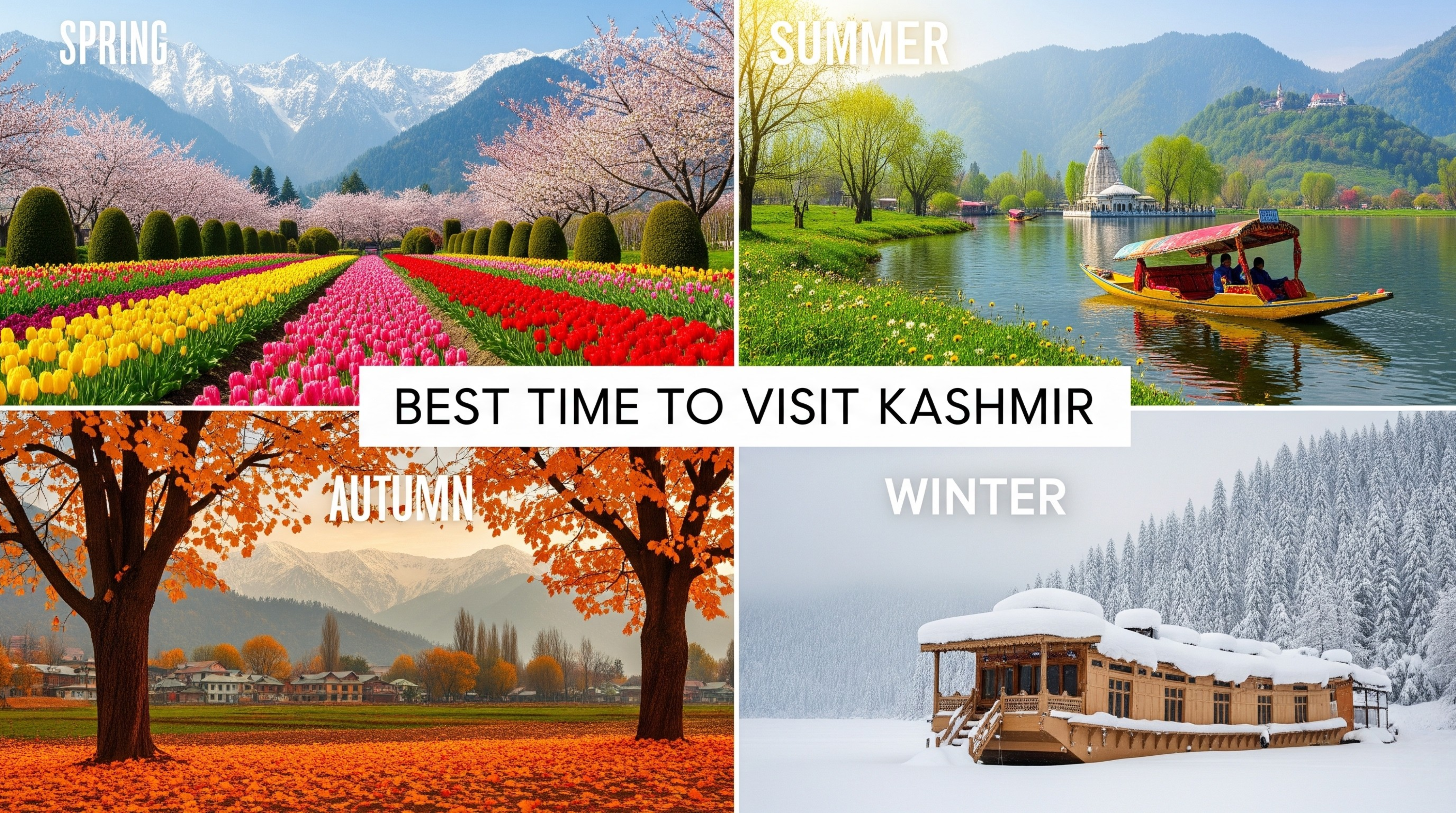 Best Time to Visit Kashmir: Month-by-Month Guide to Plan Your Kashmir Tour Package